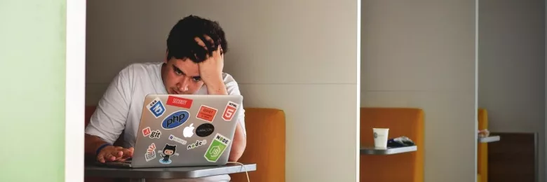 Stressed college student